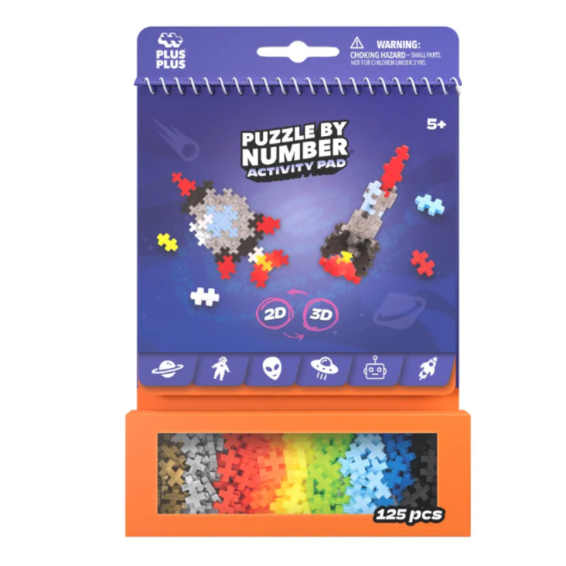 Plus Plus - Bloc Activité Espace (Activity Pad Space) 125 pièces