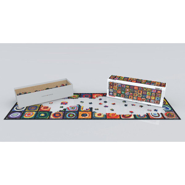 Puzzle Eurographics Panoramic - Etude de Couleurs Kandinsky 1000 pièces