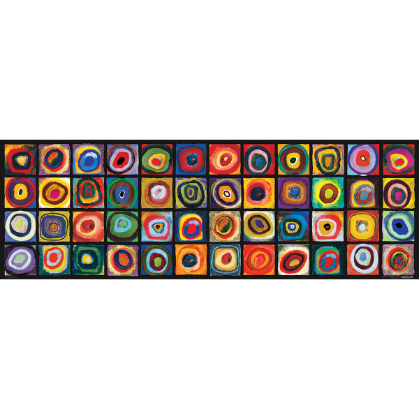 Puzzle Eurographics Panoramic - Etude de Couleurs Kandinsky 1000 pièces