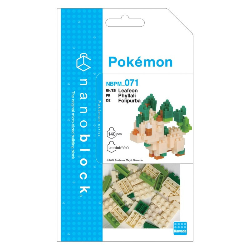 Nanoblock NBPM-071 Pokémon Phyllali (Leafeon Folipurba)