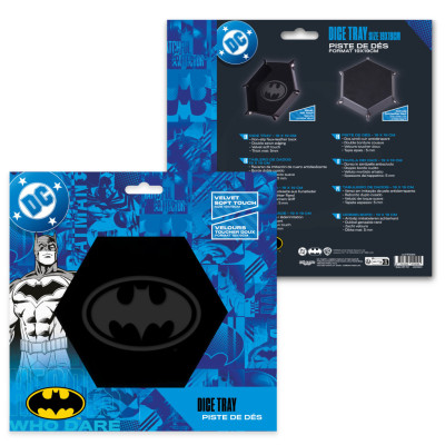 Piste de Dés Cuir et Velours - Batman (Noir)