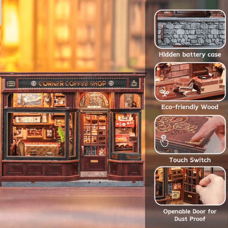 Scène Miniature - Corner Coffee Shop