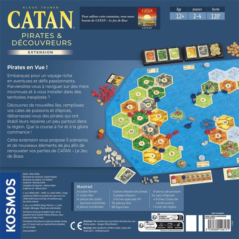 Catan extension Pirates et Découvreurs