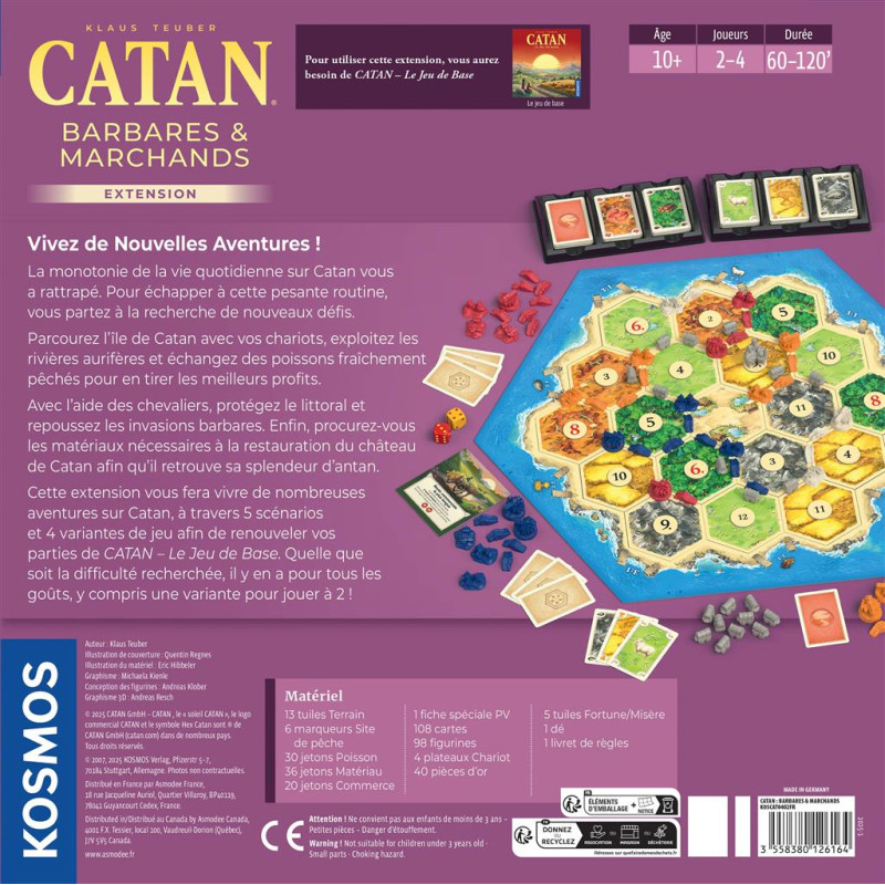 Catan extension Barbares et Marchands