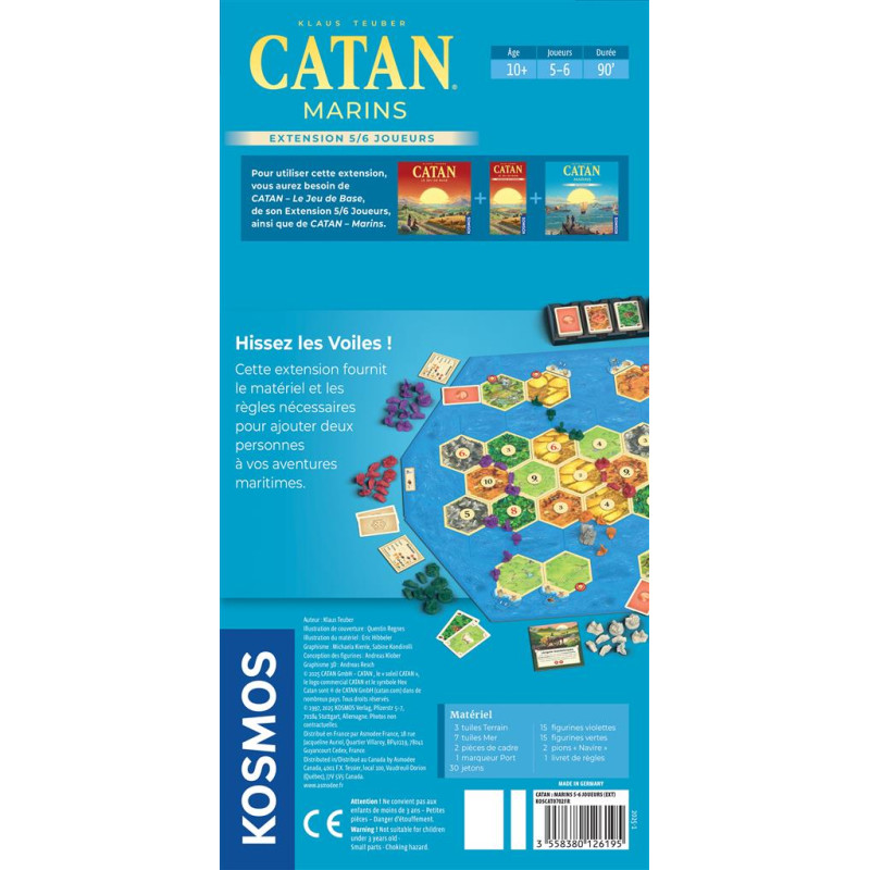 Catan extension Marins 5/6 joueurs