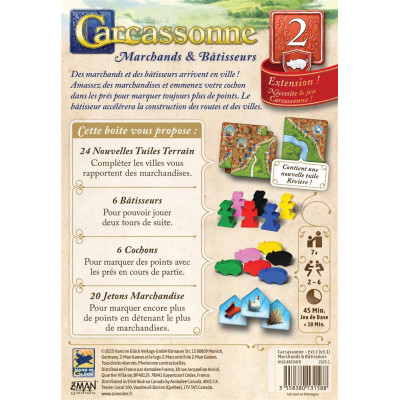 Carcassonne extension 2 Marchands et Bâtisseurs