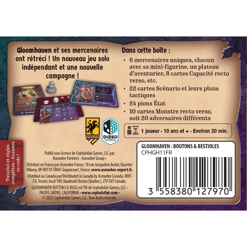Gloomhaven - Boutons & Bestioles