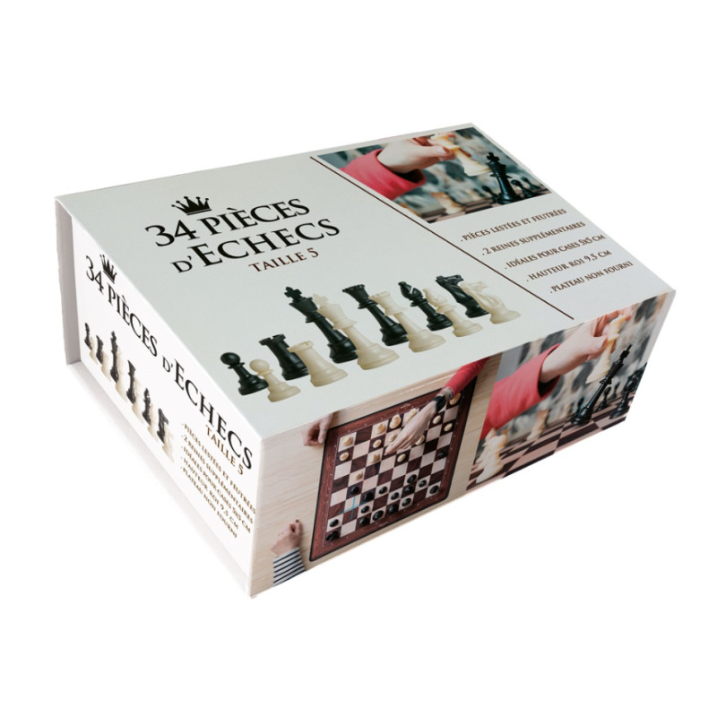 Echecs - Pièces Echecs 34 Pièces Taille 5