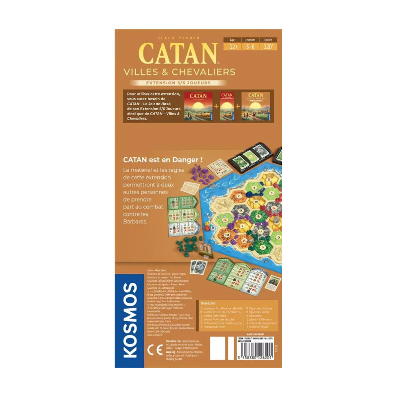 Catan extension Villes et Chevaliers 5/6 joueurs