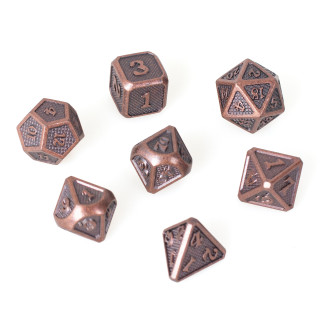Dé Set de 7 Dés Métal - Solid Bronze