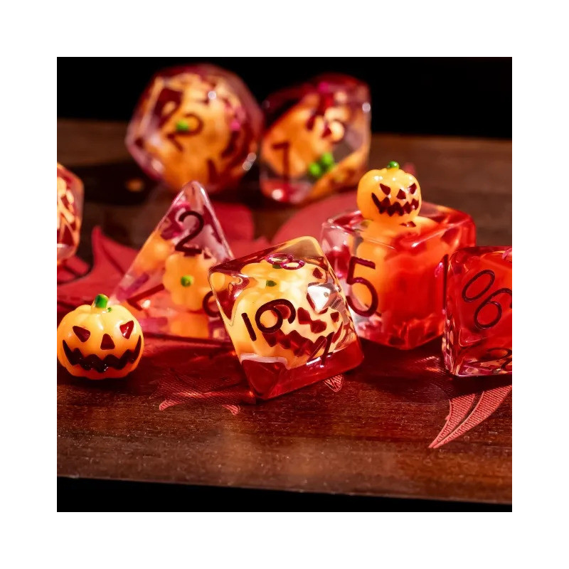 Dé Set de 7 Dés - Résine Gamme Insert Halloween
