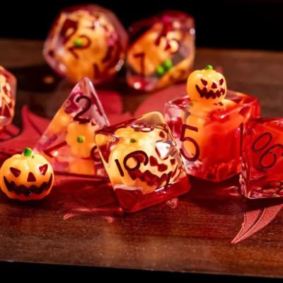Dé Set de 7 Dés - Résine Gamme Insert Halloween