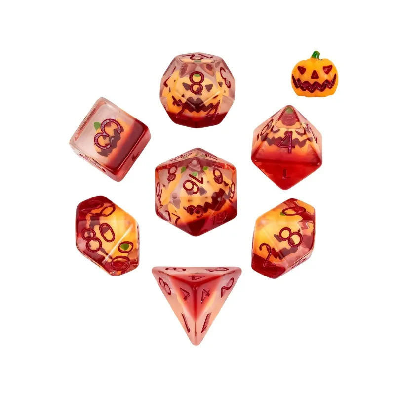 Dé Set de 7 Dés - Résine Gamme Insert Halloween