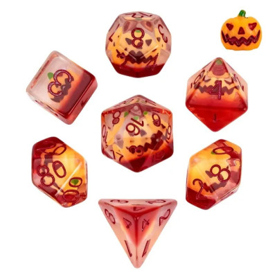Dé Set de 7 Dés - Résine Gamme Insert Halloween
