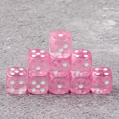 Dé Set de 36 D6 de 12mm Epic Forge - Rose Transparent