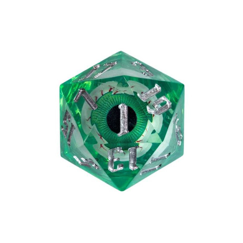 Dé Set de 7 Dés - Oeil Vert Liquide