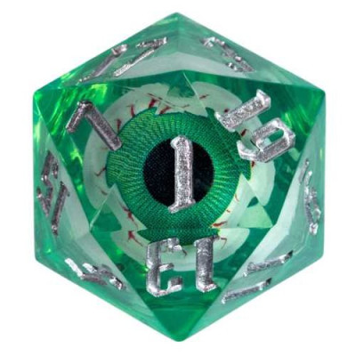 Dé Set de 7 Dés - Oeil Vert Liquide