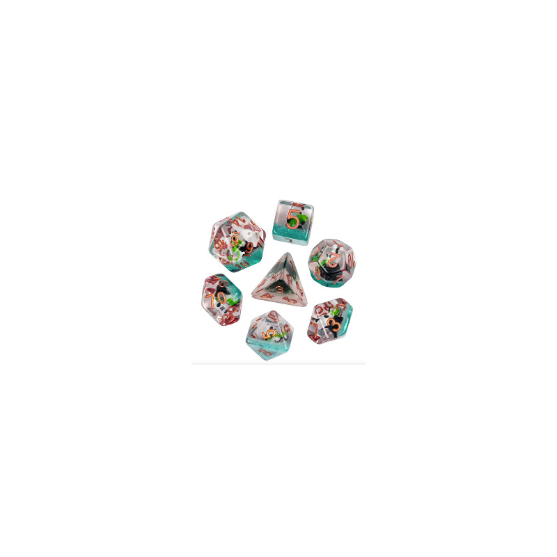 Dé Set de 7 Dés - Résine Gamme Insert Panda