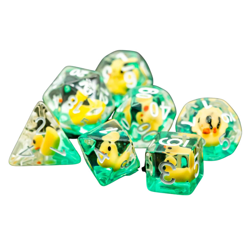 Dé Set de 7 Dés - Résine Gamme Insert Canard