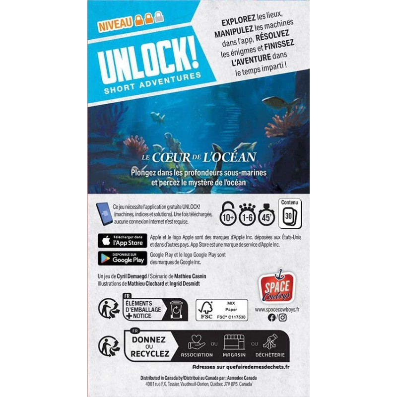 Unlock! Short Adventures - Le Coeur de l'Océan