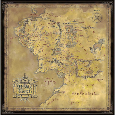 Puzzle Noble Collection - SDA Carte de la Terre du Milieu