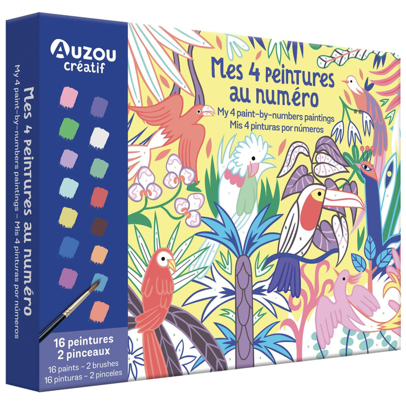 Mon Coffret d'Artiste - Mes 4 Peintures au Numéro : Merveilleuse Nature