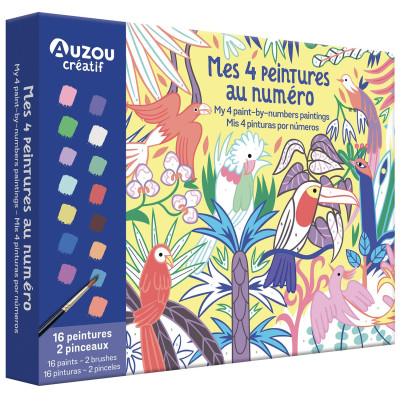 Mon Coffret d'Artiste - Mes 4 Peintures au Numéro : Merveilleuse Nature