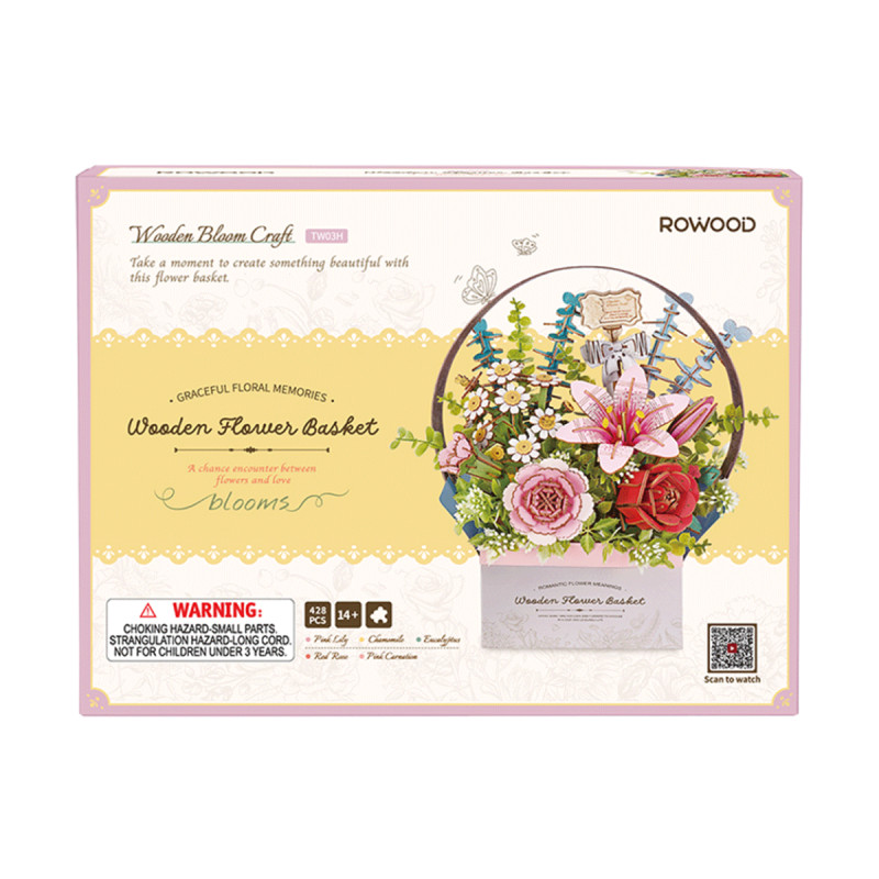 Fleur - Panier de Fleurs (Wooden Flower Basket)