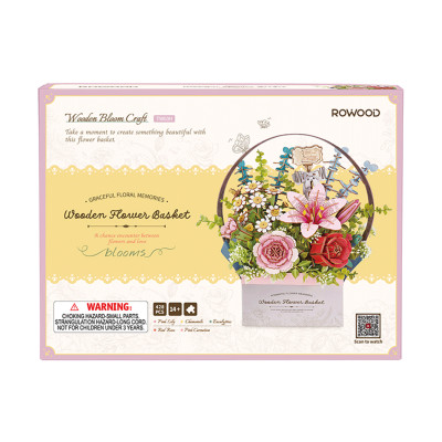 Fleur - Panier de Fleurs (Wooden Flower Basket)