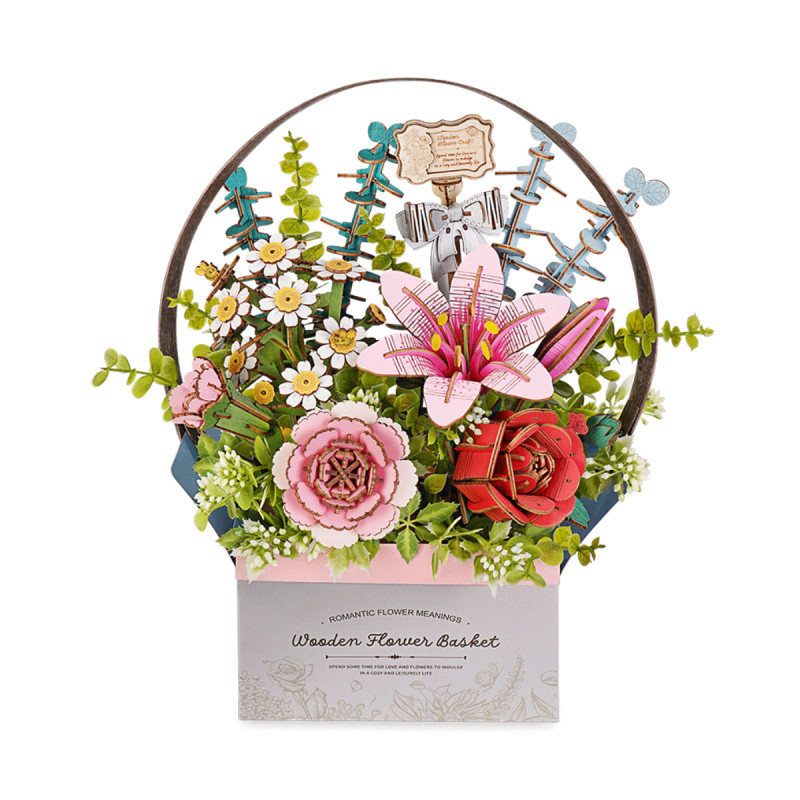 Fleur - Panier de Fleurs (Wooden Flower Basket)