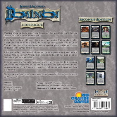 Dominion L'Intrigue 2e Edition extension