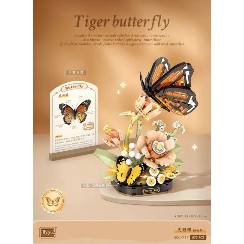 Mini Block - Machaon Tigré (Tiger Butterfly 4117)