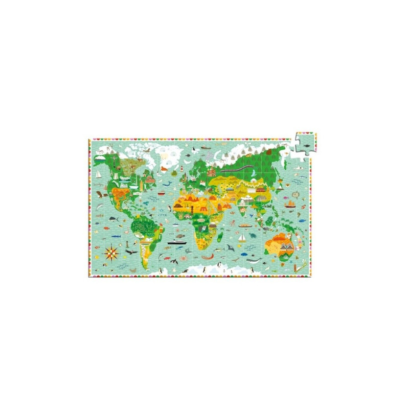 Puzzle Observation - Tour du Monde 200 pièces
