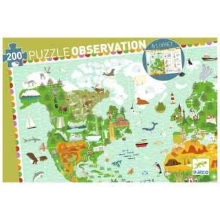 Puzzle Observation - Tour du Monde 200 pièces