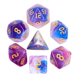 Dé Set de 7 Dés Originaux - Rose Gold