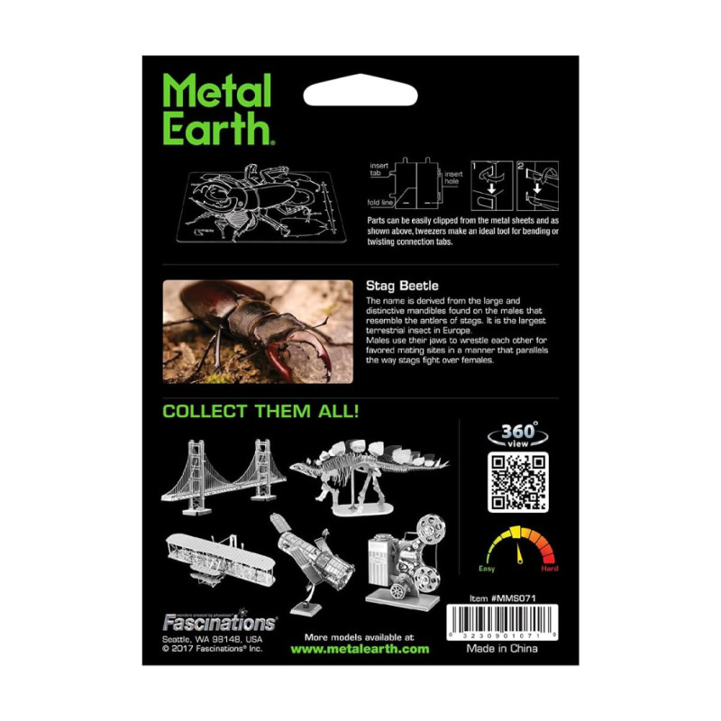 Metal Earth Coleoptere (Stag Beetle)
