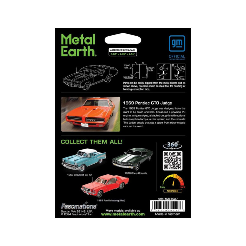 Metal Earth 1969 Pontiac GTO Judge