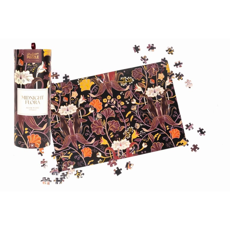 Puzzle Professor Puzzle -  Midnight Flora Foil 1000 pièces