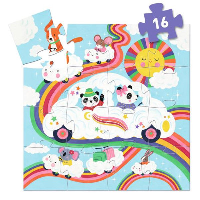 Puzzle Voiture Nuage 16 pièces
