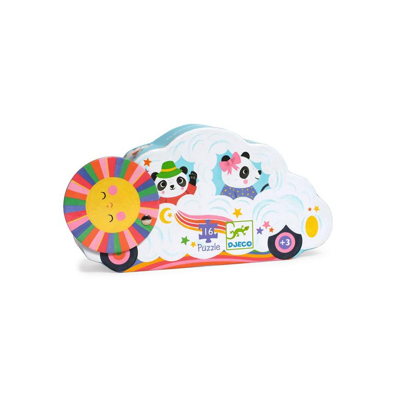 Puzzle Voiture Nuage 16 pièces