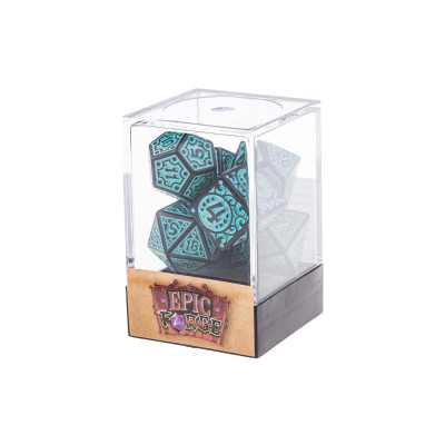 Dé Set de 7 Dés Originaux - Magic Flame Teal