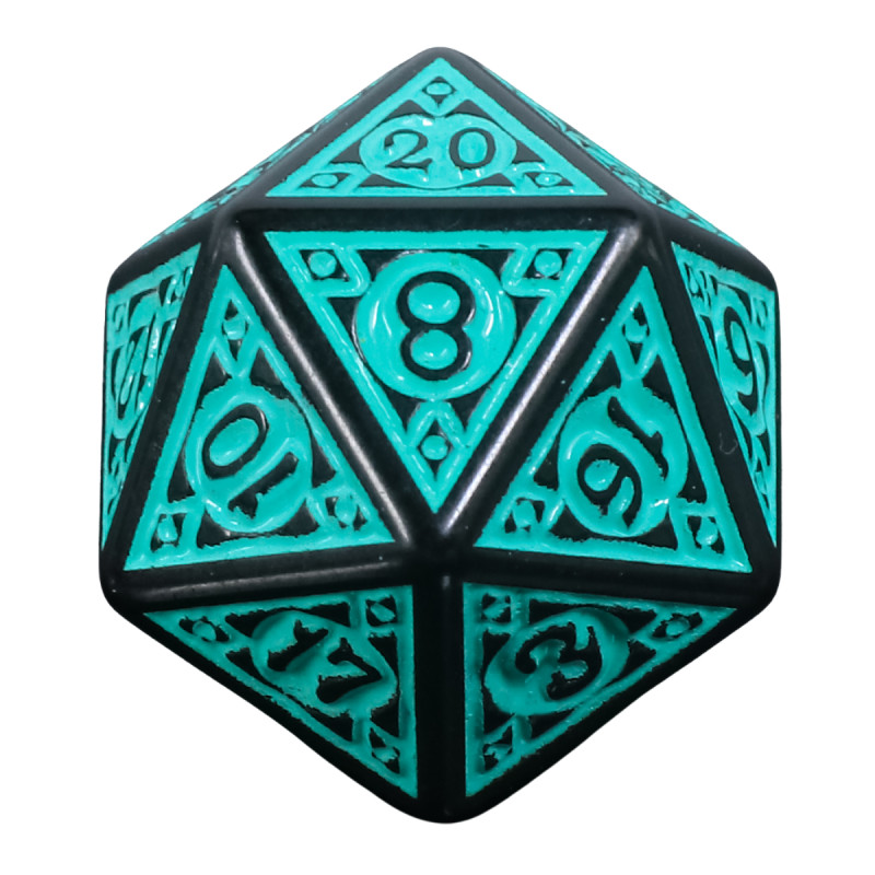 Dé Set de 7 Dés Originaux - Magic Flame Teal