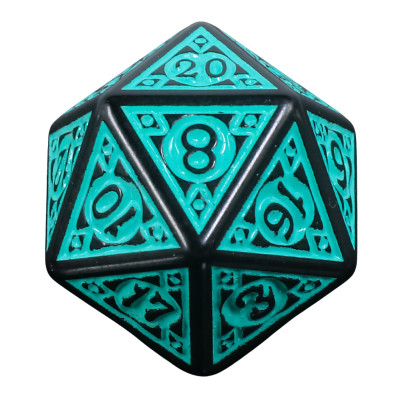 Dé Set de 7 Dés Originaux - Magic Flame Teal