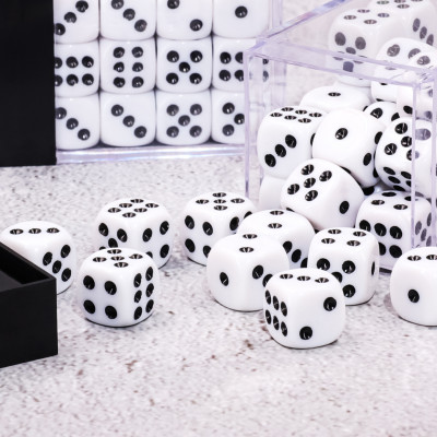 Dé Set de 36 D6 de 12mm Epic Forge - Blanc