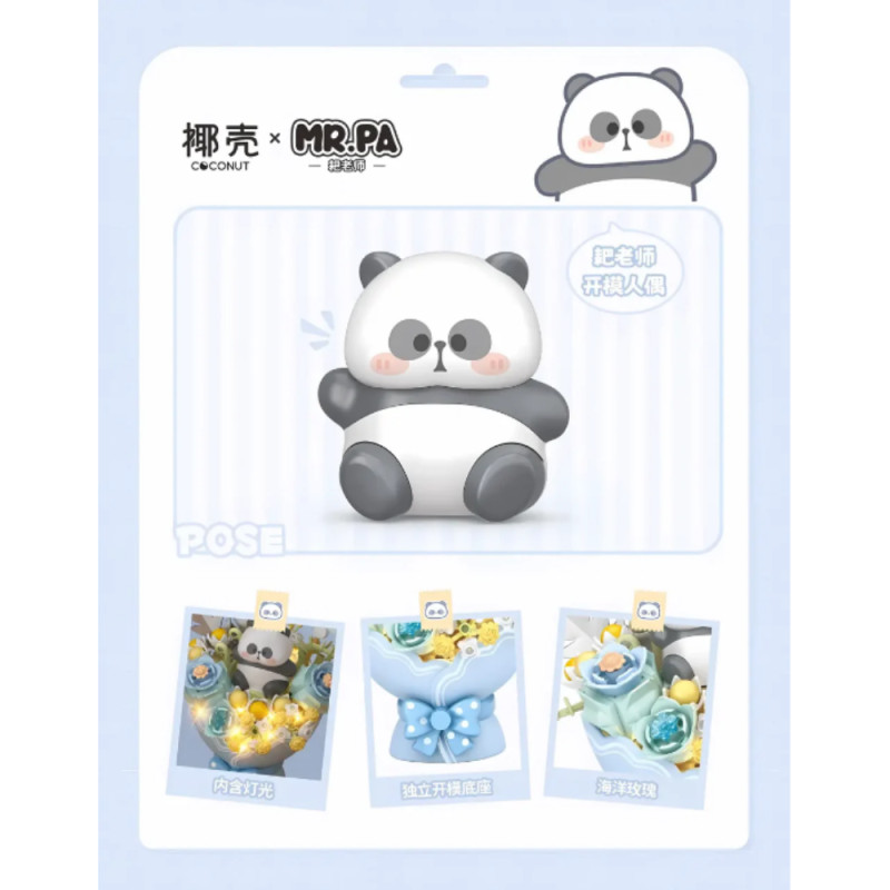 Mini Block - Bouquet Mr Panda Bleu (7303)