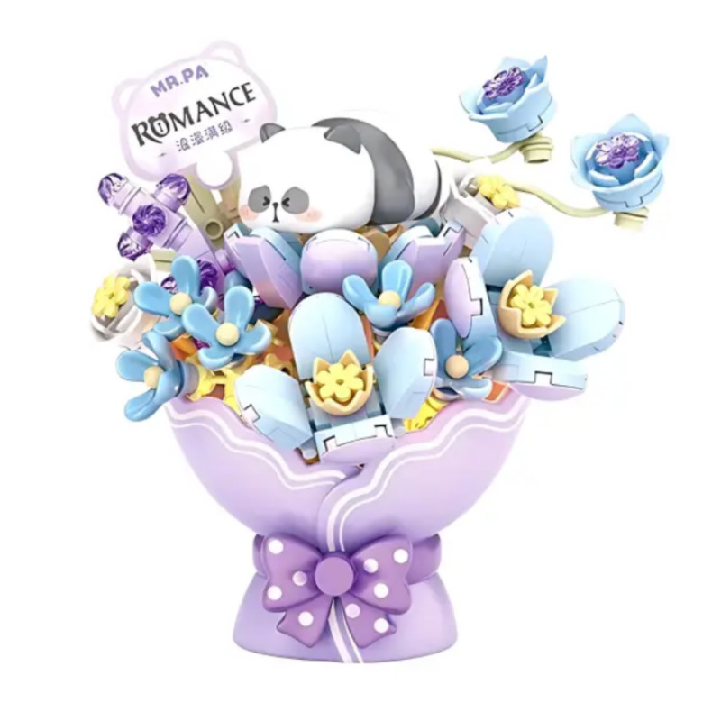 Mini Block - Bouquet Mr Panda Violet (7302)