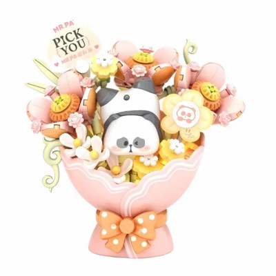 Mini Block - Bouquet Mr Panda Rose (7301)