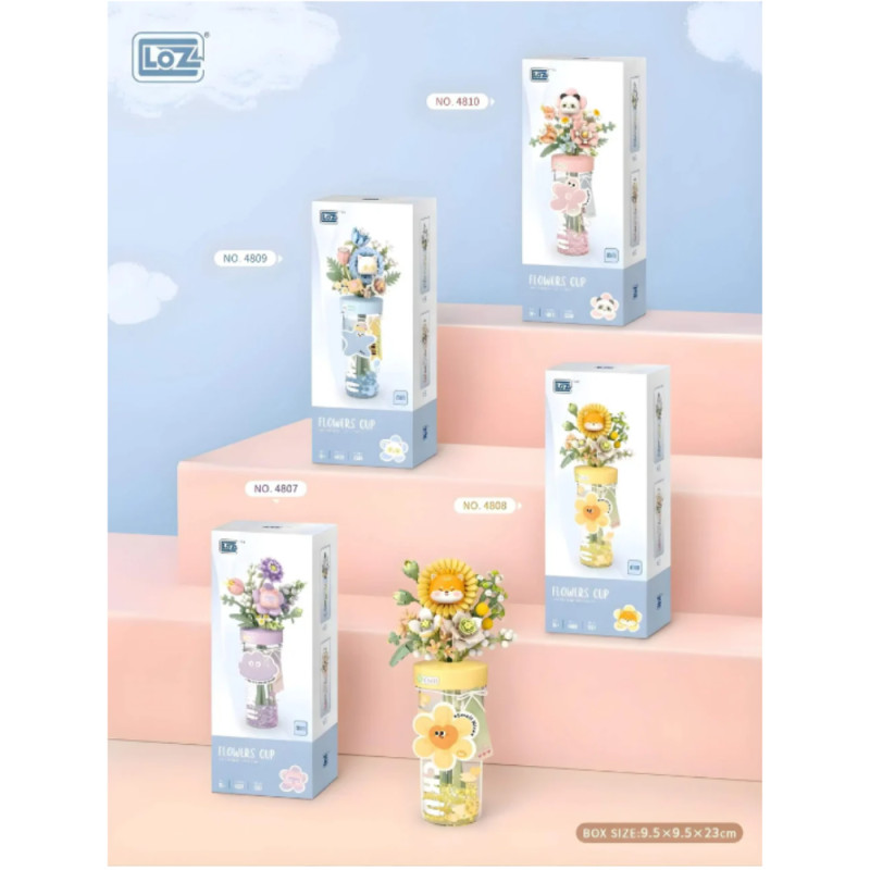 Mini Block - Verre à Fleurs Bleu (Flower Cup Blue 4809)