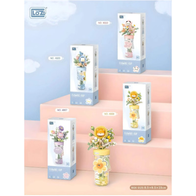 Mini Block - Verre à Fleurs Bleu (Flower Cup Blue 4809)