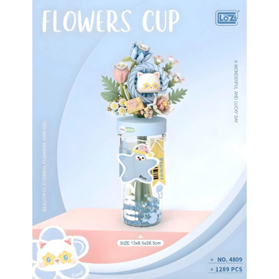 Mini Block - Verre à Fleurs Bleu (Flower Cup Blue 4809)